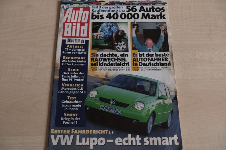 Deckblatt Auto Bild (36/1998)